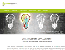 Tablet Screenshot of green-venture.net
